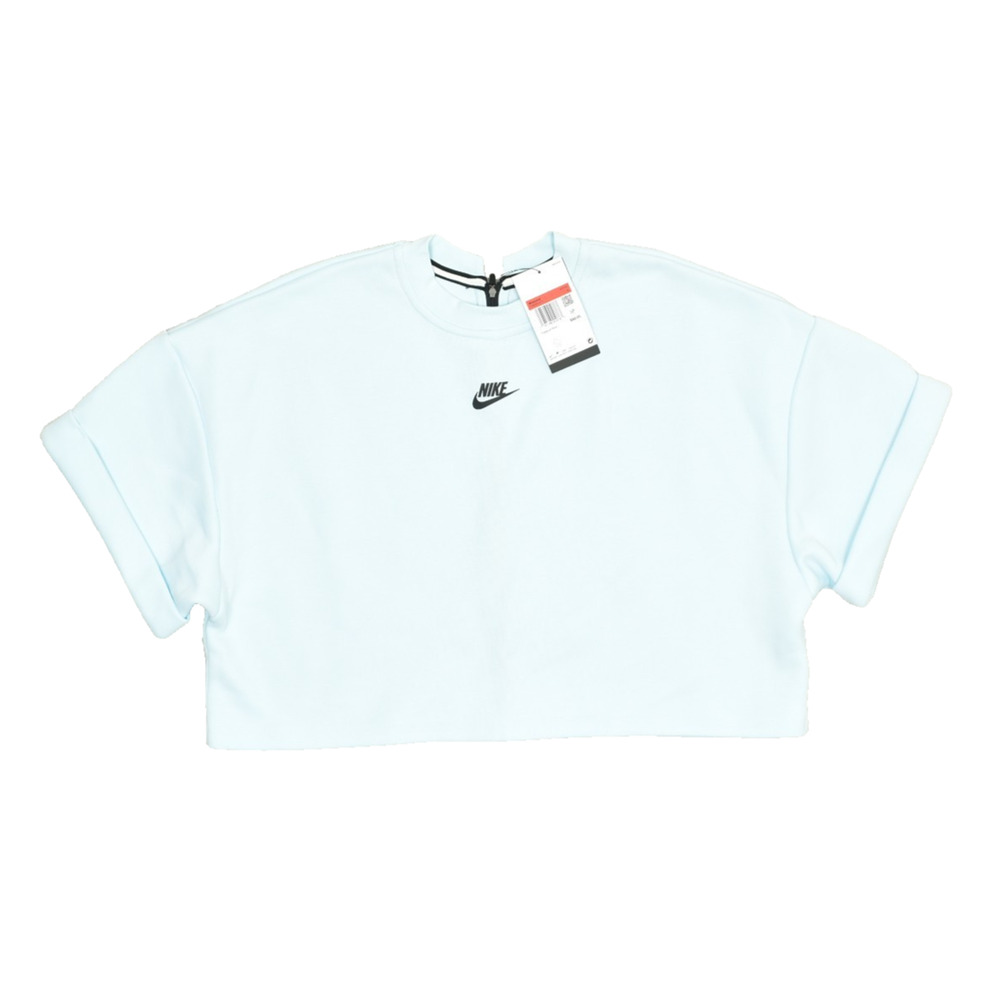 Nike Sportswear Tech Fleece Women's Oversized Short-Sleeve Cropped Top L FV6320